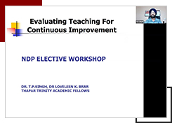 NDP Elective Workshop